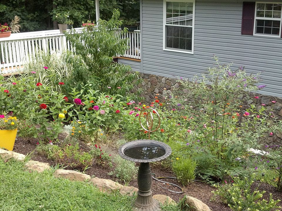 Front yard and new rock base