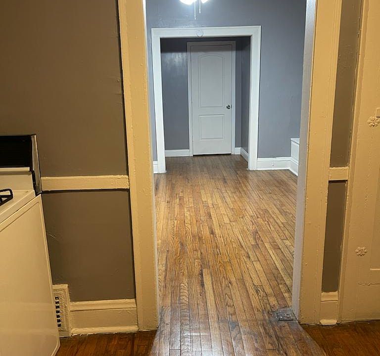 Kitchen into living room