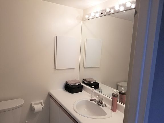 Bathrooms are bright and ...