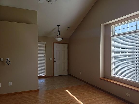 Foyer with tile floor