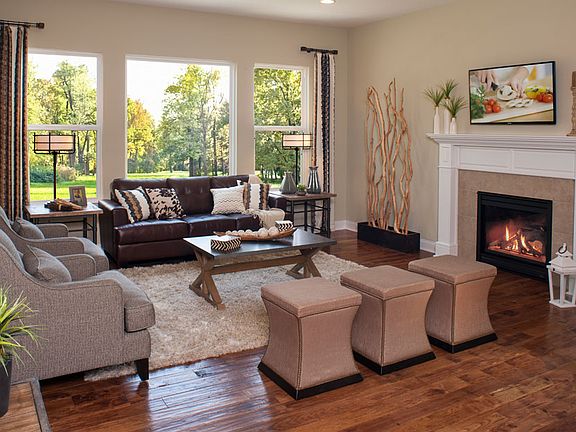 The Buchanan Family Room with fireplace