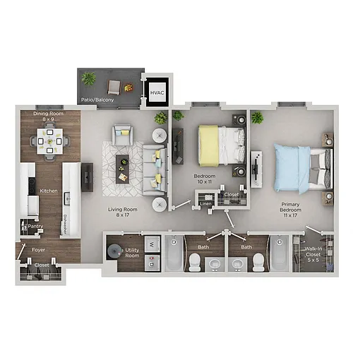 Floor plan C (Everitt)