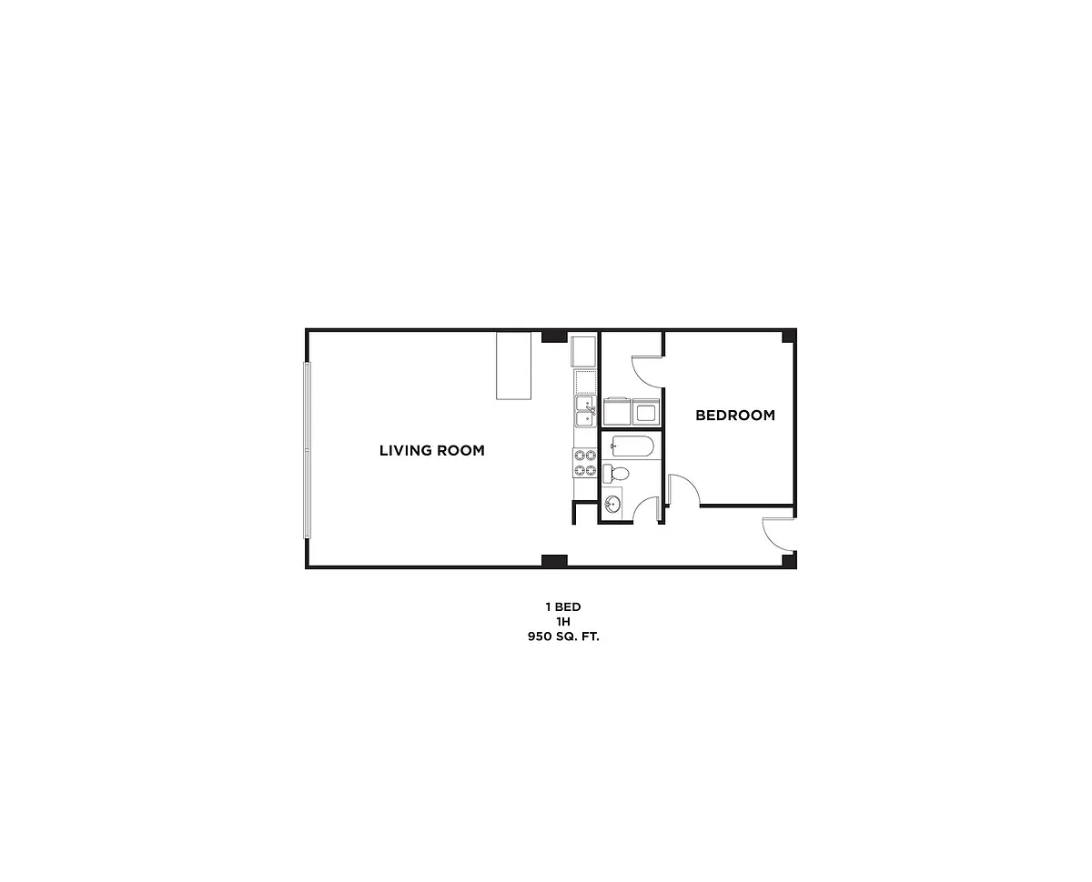 Floor plan 1H