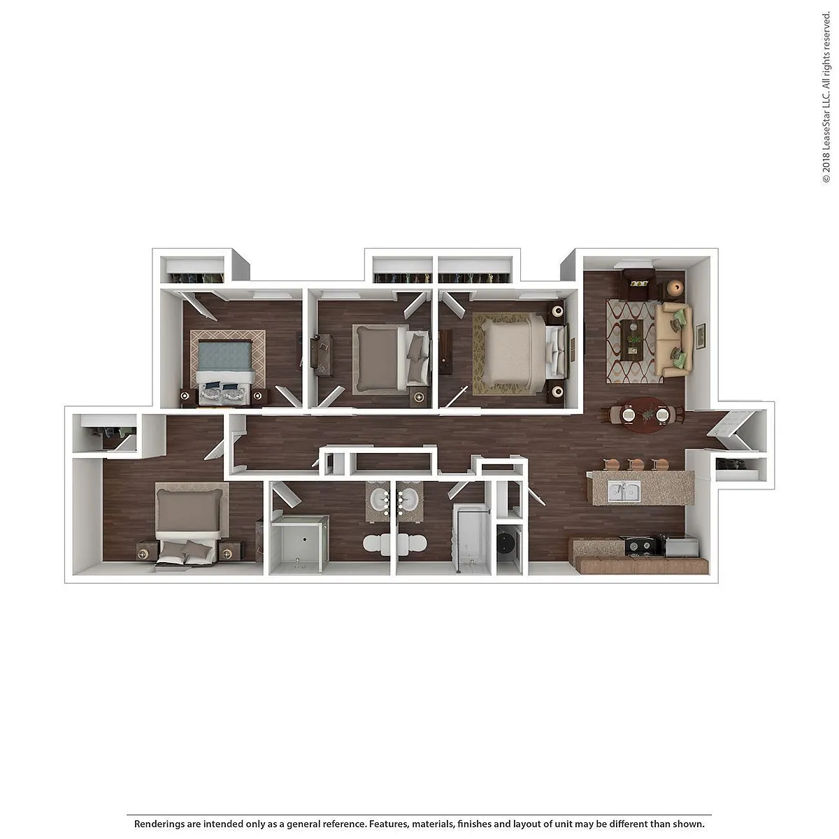Floor plan 4 Bedroom 2 Bath