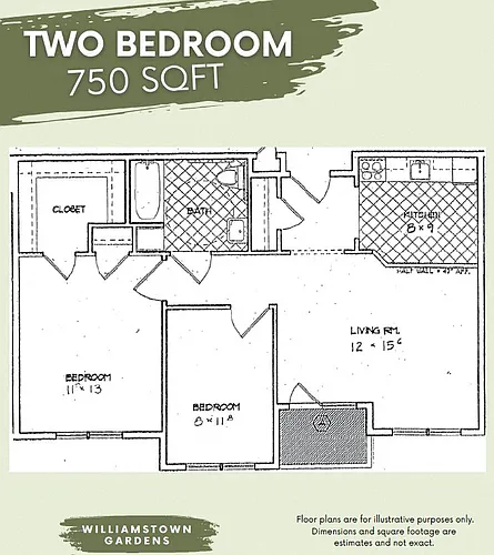 Floor plan Two Bedroom