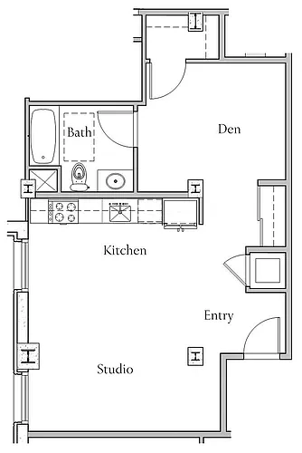 Floor plan Studio - H
