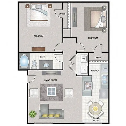 Floor plan 2 Bedroom