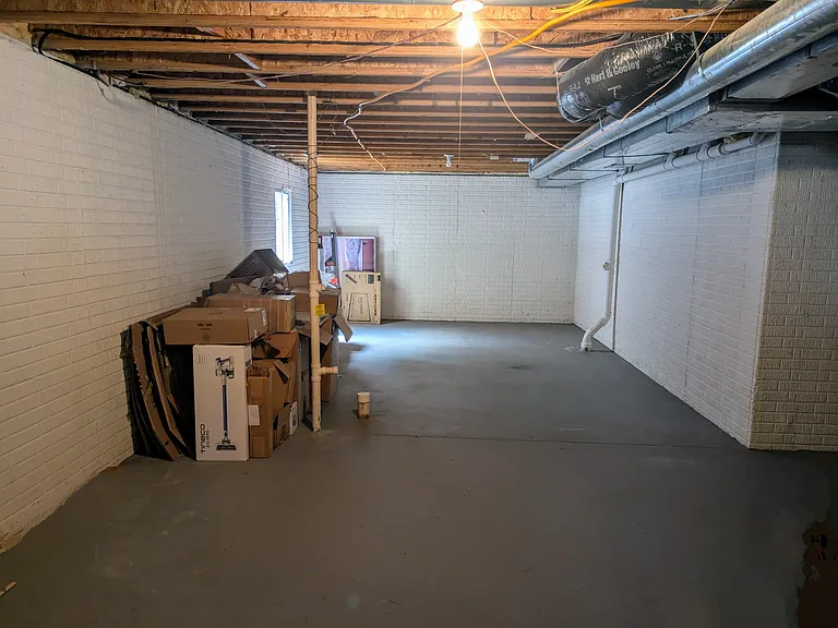 Partial view of dry basement