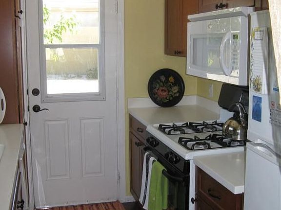 galley kitchen looking east