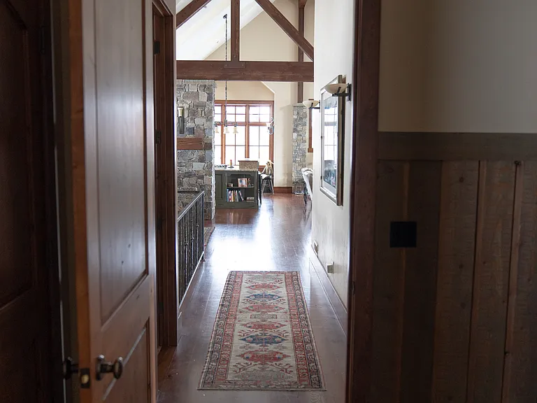 Looking from mudroom to Kitchen, Dining room, family room