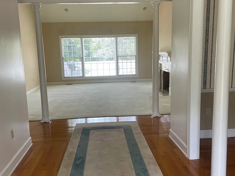 Office or dining room to the right and great room ahead