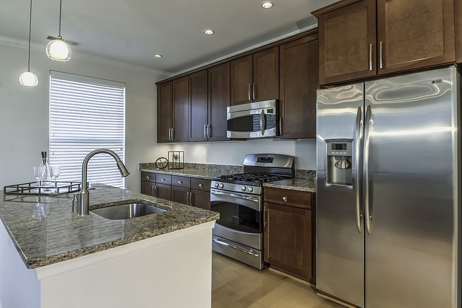 Offering two different kitchen color schemes