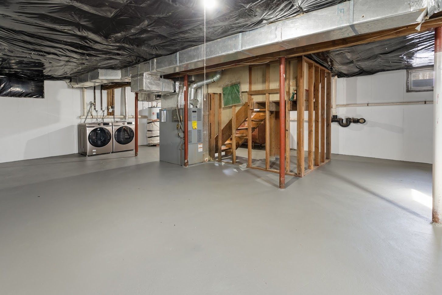  full basement with interior and bilco doors for access