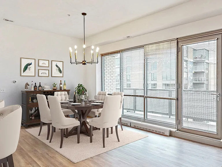 Our penthouse features stunning full wall windows.