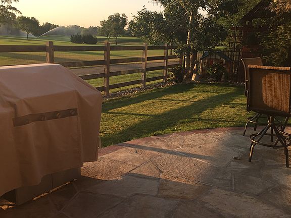 Back patio view of golf course