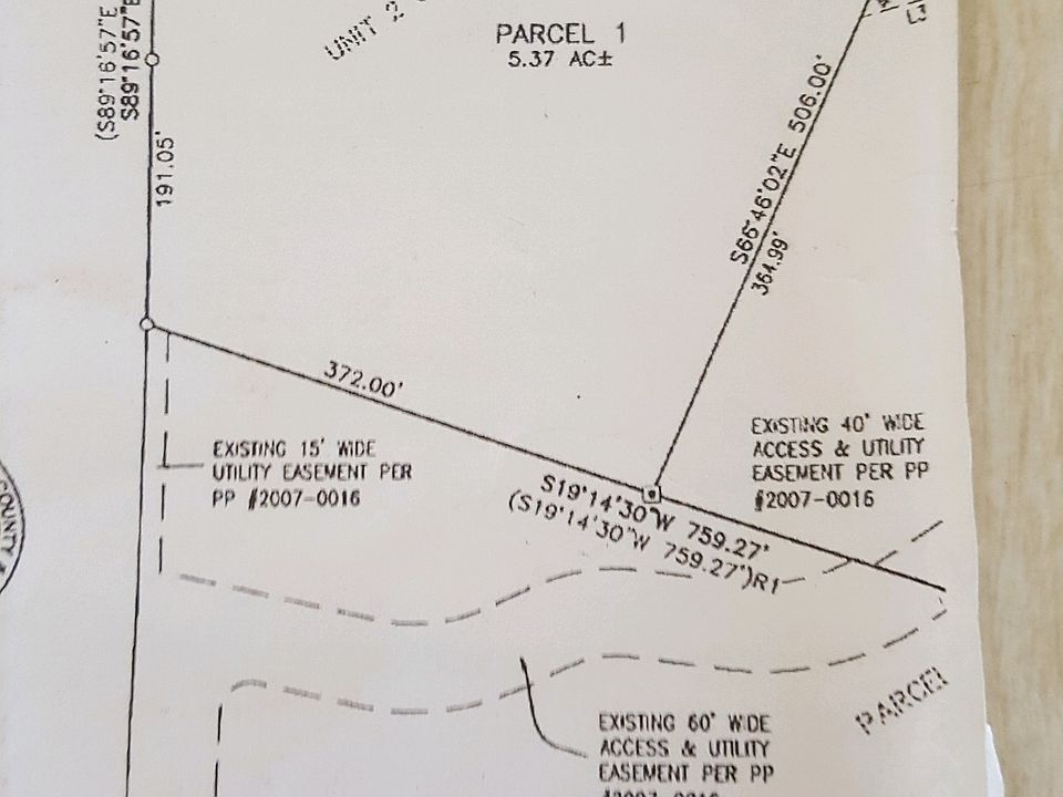 5.37 acres ( parcel 1 )