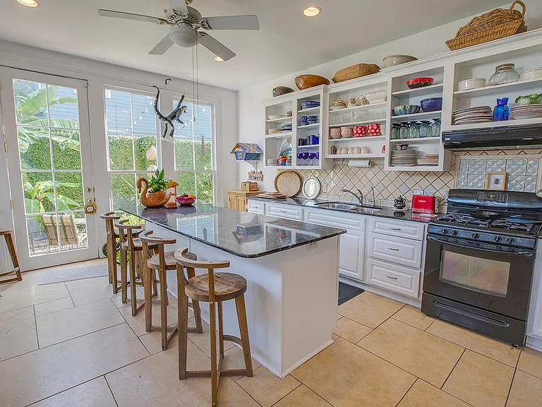 Kitchen - looks out onto the patio