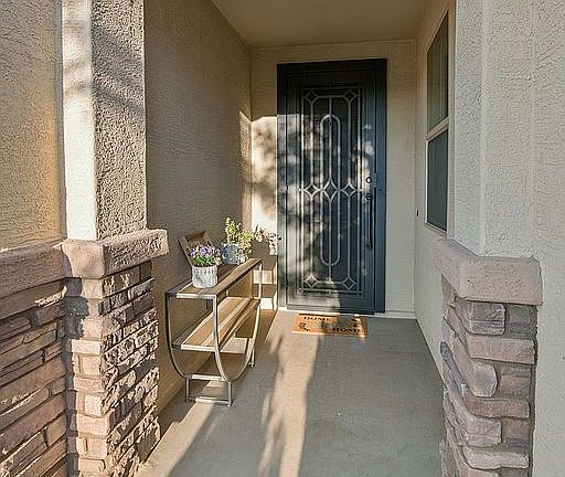 Entrance with security door