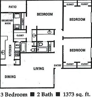 3 bed, 2.0 bath, 1373 sqft, $950 — Photo 3