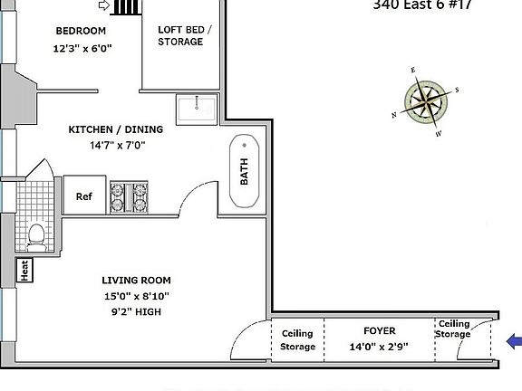 2nd image of 340 E 6th St APT 17