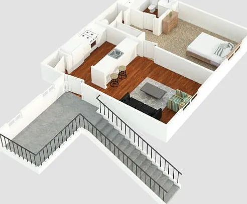 Grove Floor Plan - 1x1 Grove Floor Plan - 1x1