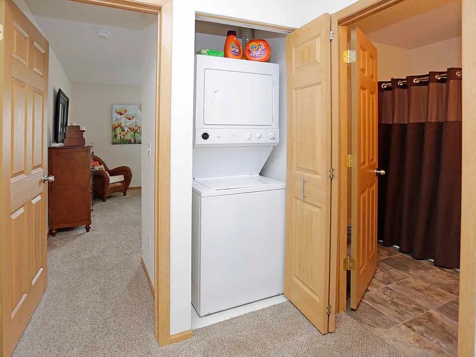 In-unit full-size laundry