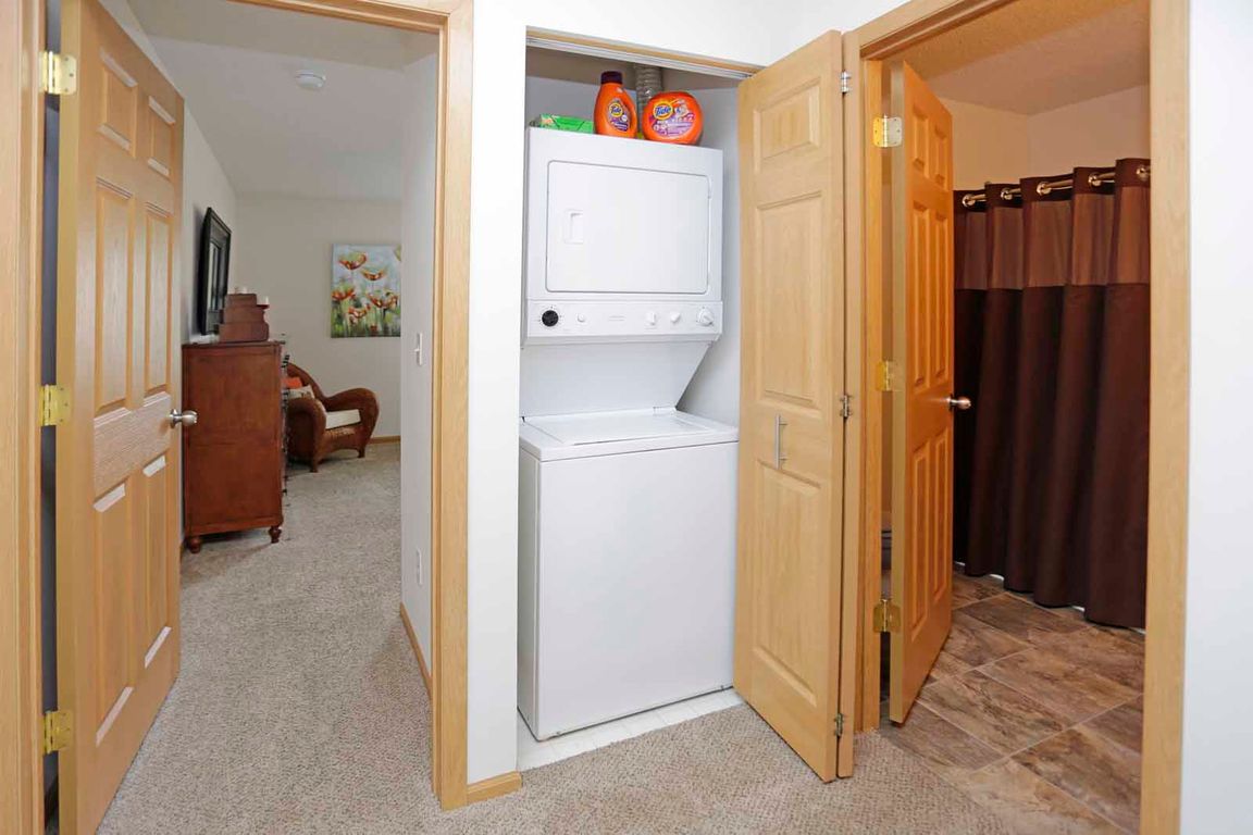 In-unit full-size laundry