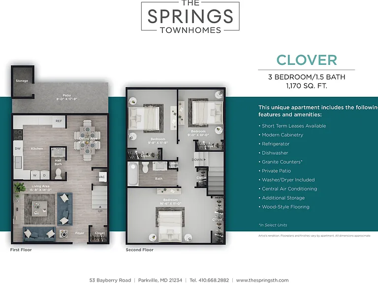 Explore the Clover layout, offering 3 bedrooms and a private patio for modern living. Explore the Clover layout, offering 3 bedrooms and a private patio for modern living.