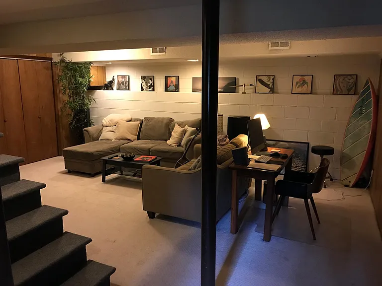 Basement living area/ Man cave