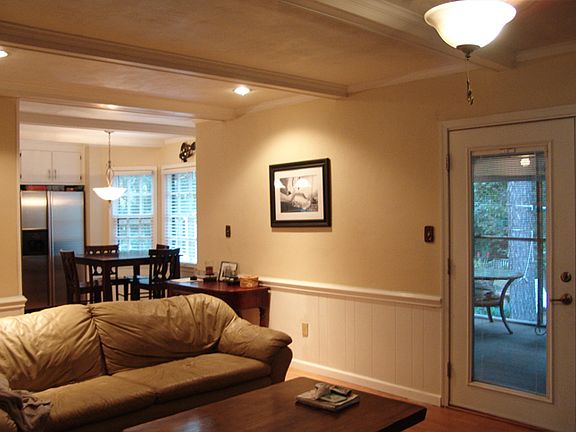 Den opens to kitchen