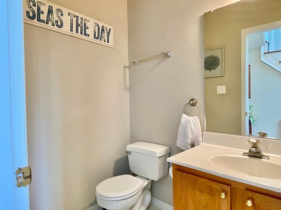 First-floor half bathroom