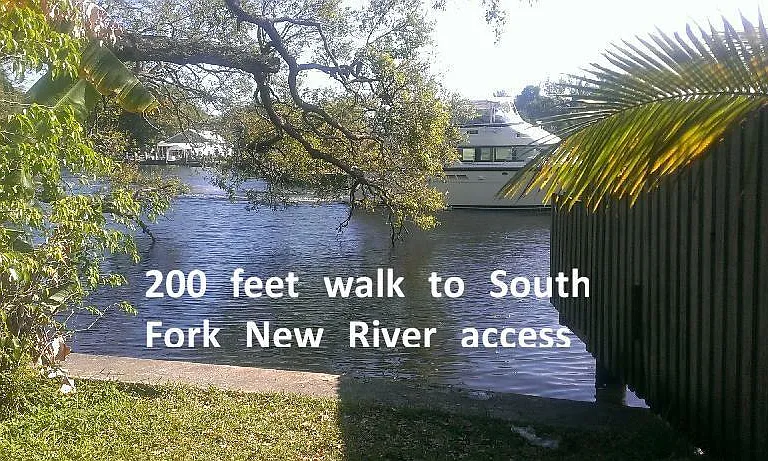 New River Access right across the street