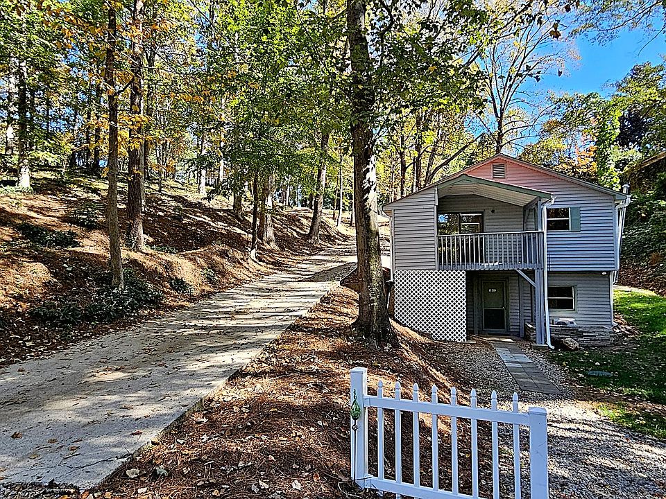 Back entrance, parking area