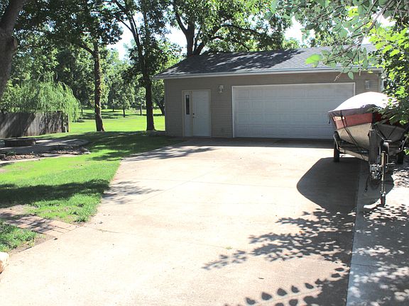 garage and back yard