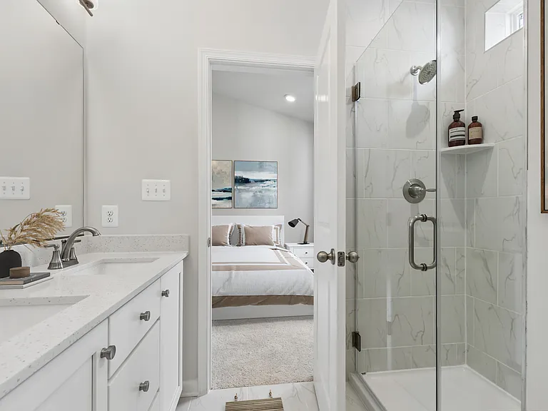 A fresh, modern bathroom designed with simplicity and style in mind.