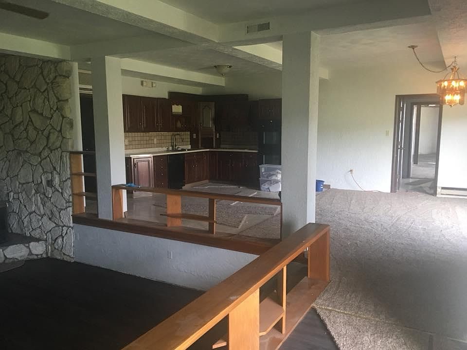 Open Floor Plan Sunken Lving Room