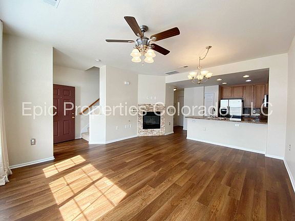 Mail Living/Dining area with Fireplace