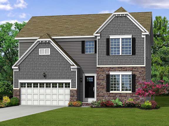 Elevation G Opt New England Inspired Facade Garage Door