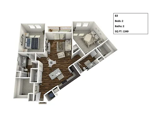 Floor plan B3