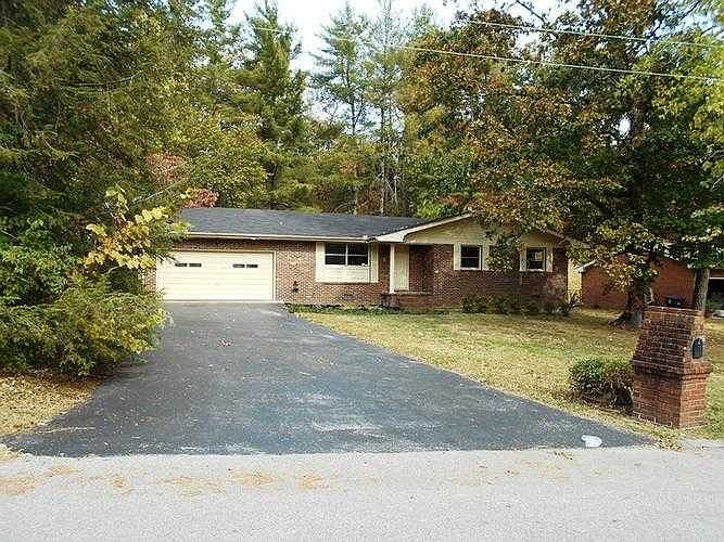 Brick home on a corner lot