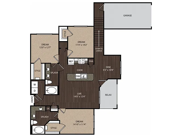 Floor plan D1a2