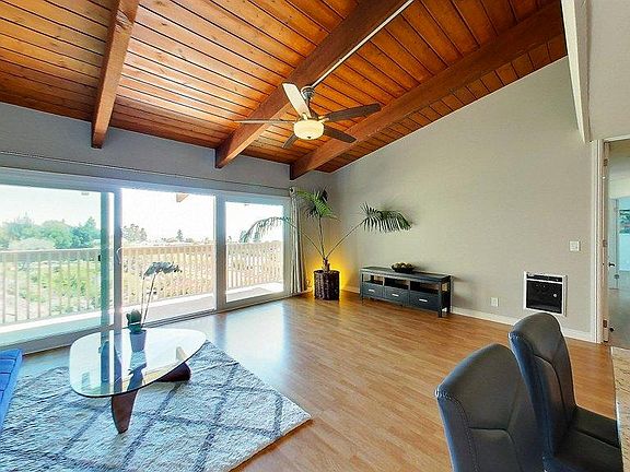 Large and airy living space.