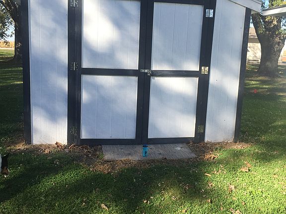 Shed in back yard