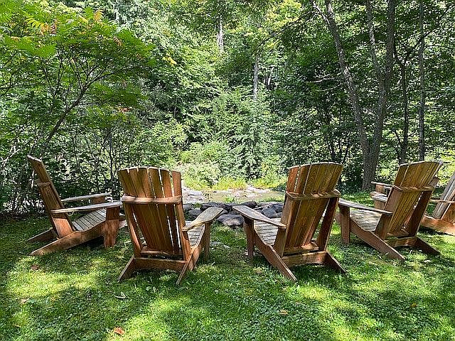 Fire pit by the water