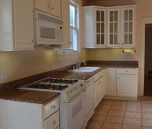 Kitchen with granite counter