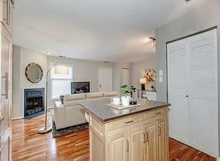 Laundry room off of kitchen (doors on right)
