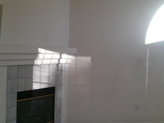 Living room fireplace