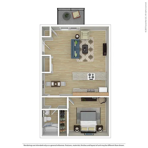 Floor plan 1X1