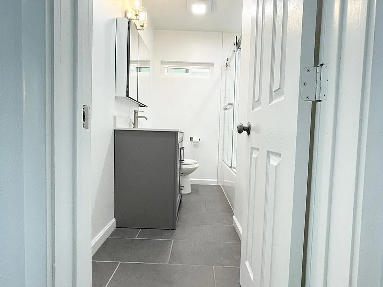 Hallway full bathroom.