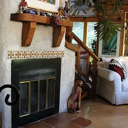 fireplace in great room
